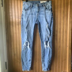 Pistola Women’s  Distressed Mid Rise Skinny Jeans Zipper Ankle Women Size 27